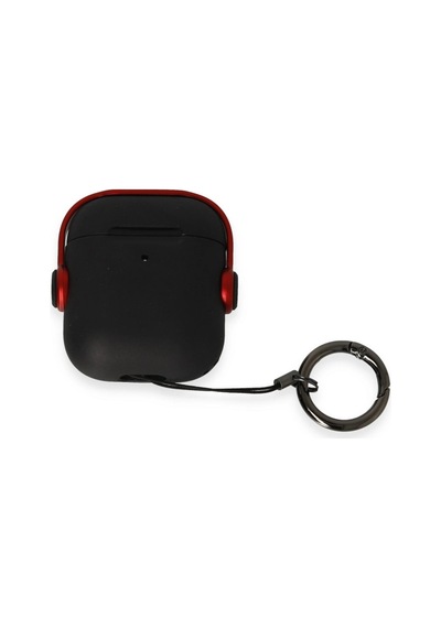 Apple Airpods 2 2.nesil Cool Kılıf - Siyah-kırmızı