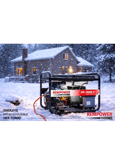 Rempower Rg 16000 E Marşlı 16 Kva Monofaze Benzinli Jeneratör