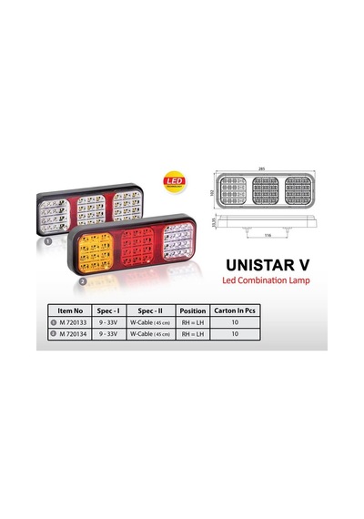 Mars Universal Stop Lambası Ledli