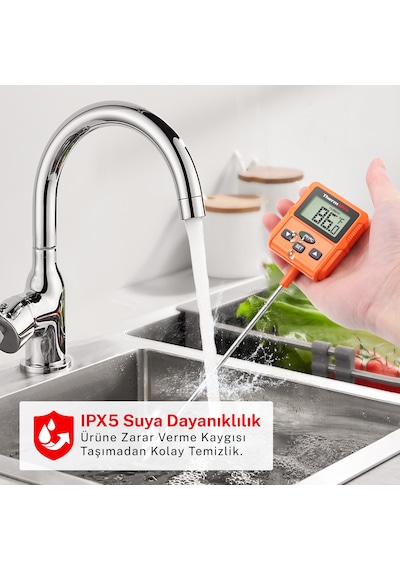 Thermopro Tp511 Uzun Problu Programlanabilir Alarmlı Geniş Ekranlı Pişirme Termometresi