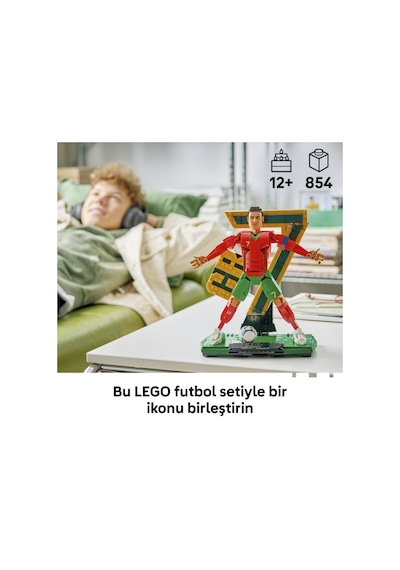 LEGO® Editions Cristiano Ronaldo – Futbol Efsanesi 43016 - 12 Yaş ve Üzeri Çocuklar için Dekoratif Model Yapım Seti (854 Parça)