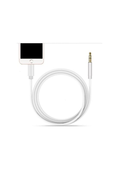 Apple Uyumlu İphone İpad İpod Lightning To Aux Çevirici Kablo 1mt Araç Müzik Kulaklık Ses Aux Dönüştürücü
