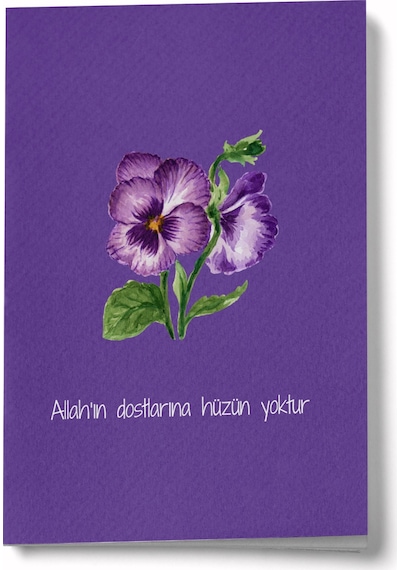 Allah In Dostlarına Hüzün Yoktur A6 Çizgili Mini Defter Not Defteri Çok Renkli