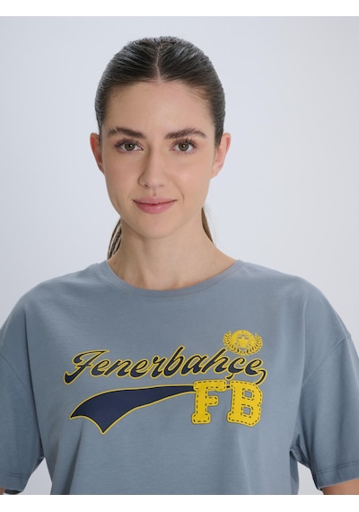 Fenerium Kadın Kolej Fenerbahçe Tshırt Grı