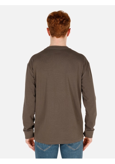 Colin's Colins Regular Fit Basic Yeşil Erkek Uzun Kol Tişört Cl1065666 Haki