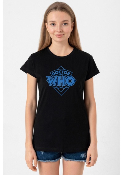 Doctor Who New Siyah Kadın Tshirt SIYAH