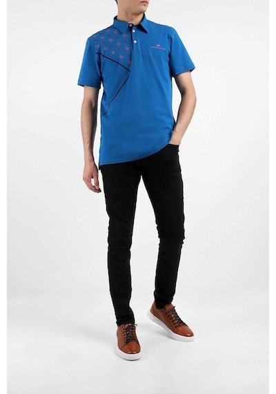 Bearraybon Erkek Polo Yaka T-Shirt-Saks (504684596) Saks
