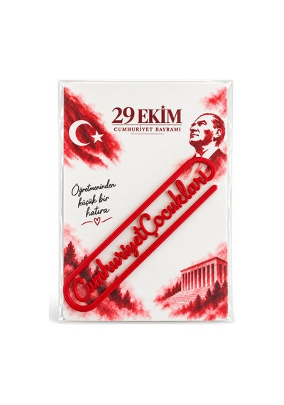 10 Adet Kitap Ayracı Cumhuriyet Çocukları - Cumhuriyet Bayramı Hediyesi