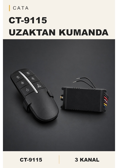 Cata Ct-9115 3 Kanallı Avize Kumandası Çok Renkli