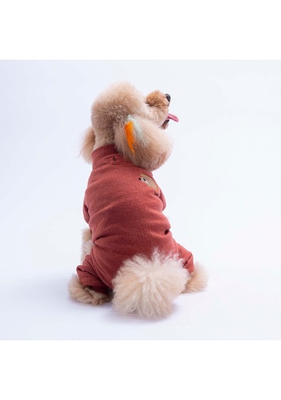 Bordo Berry Hedge Köpek Tulumu Köpek Kıyafeti Kedi Kıyafeti