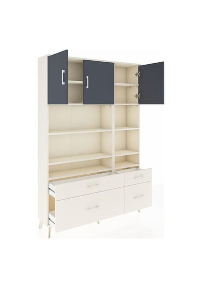 Arges Dolap 10 Raflı 4 Çekmeceli 3 Kapaklı 132x30x195 Aytaşı-antrasit/aytaşı Antrasıt/aytası Arges Dolap 10 Raflı 4 Çekmeceli 3 Kapaklı 132x30x195 Aytaşı-antrasit/aytaşı Antrasıt/aytası