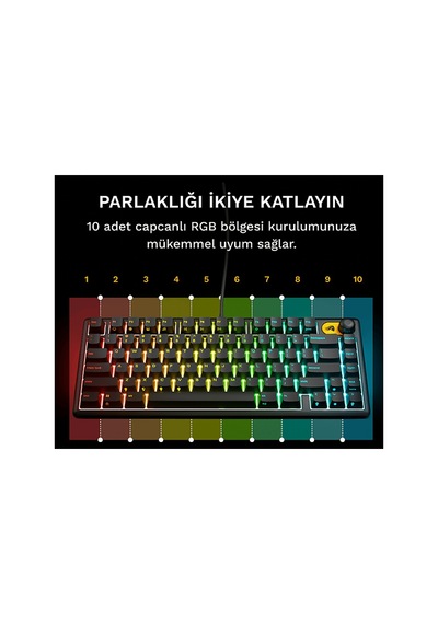 Glorıous %75 Membran Kablolu Gaming Q Klavye