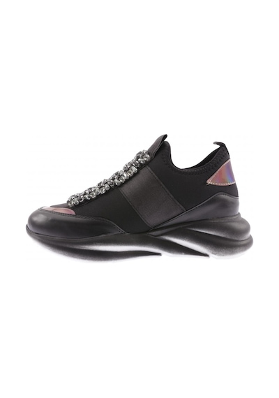 Dgn 222-23y Kadin Strech Detayli Kristal Taşli Sneakers Ayakkabi 222-2026-R1534 Siyah