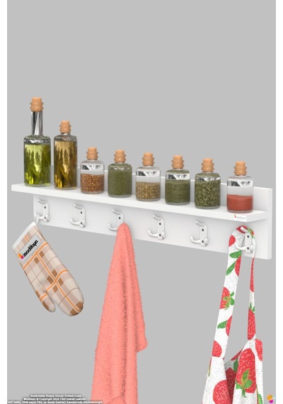Kedi 18 Kancalı Mutfak Askısı 3'lü Set 76,4x19 Cm - Şık Tasarım, Çok Amaçlı Düzenleyici Ve Yer Tasarrufu Beyaz Kedi 18 Kancalı Mutfak Askısı 3'lü Set 76,4x19 Cm - Şık Tasarım, Çok Amaçlı Düzenleyici Ve Yer Tasarrufu Beyaz