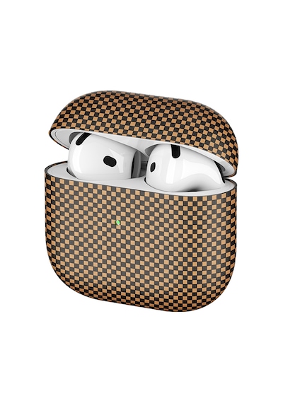 Apple Uyumlu AirPods 4 Airbag 43 600d Karbon Fiber Kulaklık Kılıfı