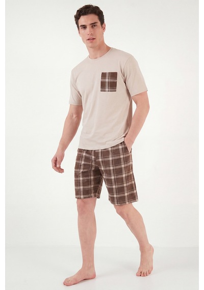 Buratti Erkek Pijama Takımı 6572021 Bej