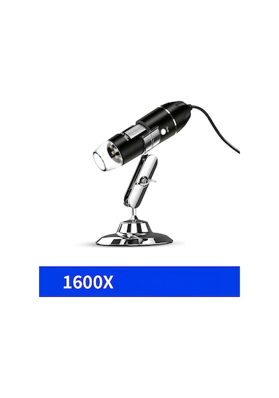 Usb Dijital Mikroskop 1600x Cep Telefonu Elektronik Büyütme, El Tipi Endüstriyel Mikroskop