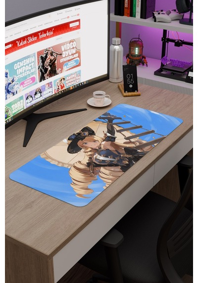 Navia Genshin Impact Anime Gacha V3 - 70x30 Xl Gaming Mouse Pad Fare Altlığı