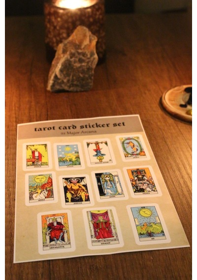 Tarot Büyük Arkana Sticker Set 11li Diğer