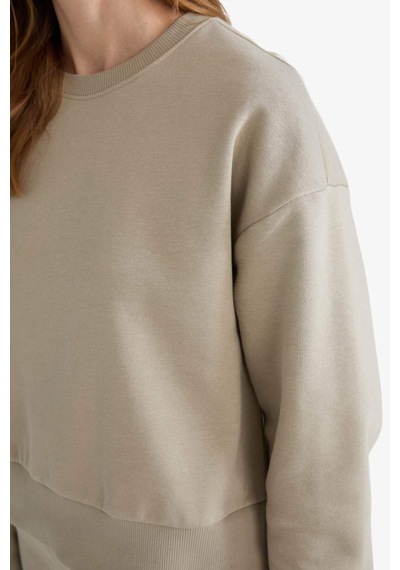 Defacto Boxy Fit Bisiklet Yaka Basic Düz Sweatshirt B8568ax25aukh475 Haki Defacto Boxy Fit Bisiklet Yaka Basic Düz Sweatshirt B8568ax25aukh475 Haki