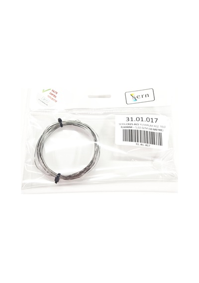 Sern Cr25-al5 Yuvarlak Rezistans Teli 0,60mm 5,02 Ω/m Direnç Değerli Paket: 10 Metre