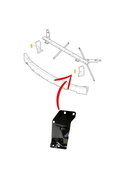Volvo Xc90 Xc60 Ön Panel Darbe Emici Yan Bağlantı Sacı Sol