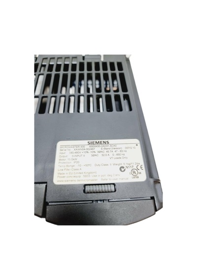 6se6430-2ad31-5ca0 Mıcromaster 430 Buılt-ın Class A Fılter 380-480 V 3 Ac 2.el