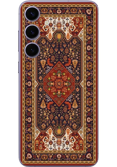 Samsung Galaxy S24 Plus Uyumlu Anadolu Motif Halısı Baskılı Silikon Kılıf Renkli
