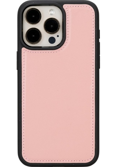 Apple Uyumlu   iPhone 15 Pro Max Deri Cüzdanlı Kılıf   Mwwn Nu2 Pembe