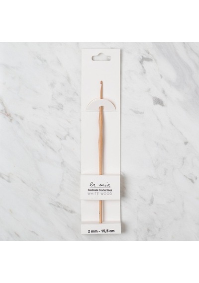 La Mia Whitewood 2 Mm 15.5 Cm Ahşap Yün Tığ