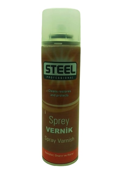 Steel Ck-5067 Vernik Sprey 200ml Korur Onarır Temizler Ahşap- Metal- Polyester- Seramik- Taş - 36'li Paket