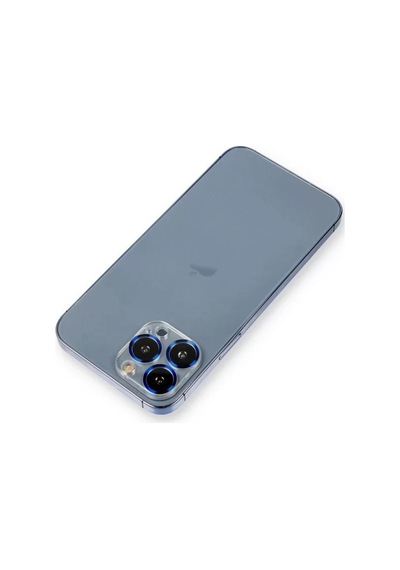 Newface Apple İphone 12 Pro Metal Kamera Lens Koruma Cam - Mavi