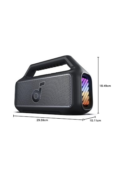 Boom 2 Se Hoparlörü, 30w, Bassup Teknolojisi, 18 Saat Çalma Süresi, Ipx7 Su Geçirmez, Ayarlanabilir Ekolayzır, Bluetooth 5.3, Usb-c, Siyah - A3148
