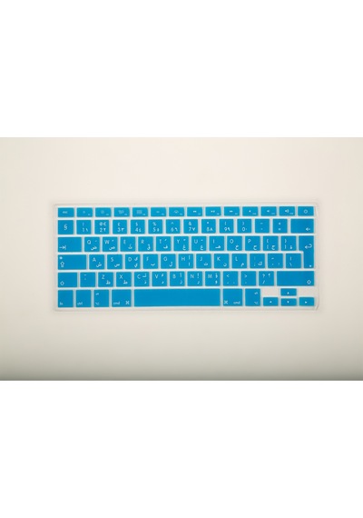 Laptop Apple Uyumlu MacBook Air Pro Klavye Koruyucu 13-15-17Inc Arabic Uk Baskı Siyah
