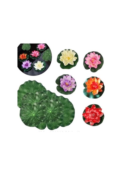 Dekoratif Yapay Lotus Çiçeği Pembe