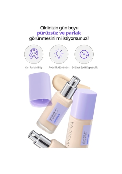 Yarı Parlak Bitişli Nemlendirici Fondöten + Fırça Layering Fit Foundation Semi Glow Set No.23 Sand 23 Sand