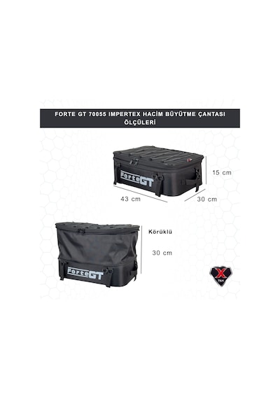 Forte Gt 70055 İmpertex Hacim Büyütme Çantası Siyah
