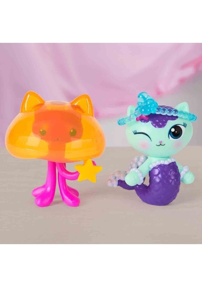 Gabby S Dollhouse 2 Li Figür Seti - Mercat Kitty Jellyfish