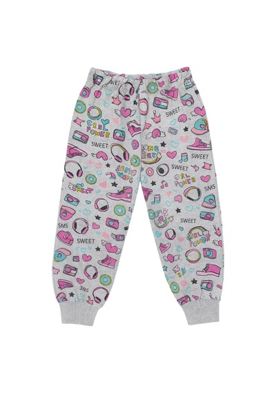 Beka Kids Kız Çocuk Pijama Takımı 2'li Set Kalp Ve Kız Çocuk Desenli Çocuk Pijama Takımı %100 Pamuklu Pembe