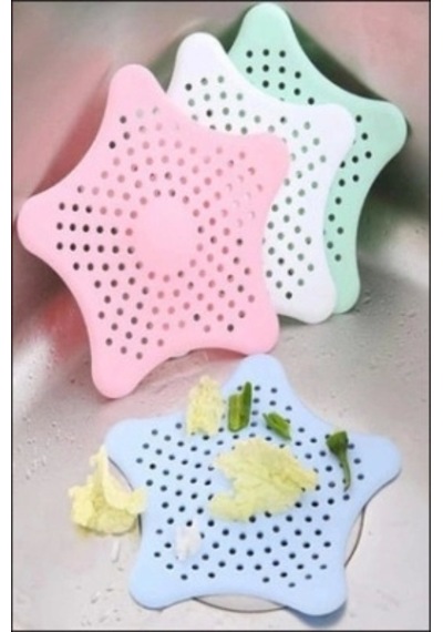 Plastik Lavabo Ve Küvet Yıldız Süzgeç Çok Renkli