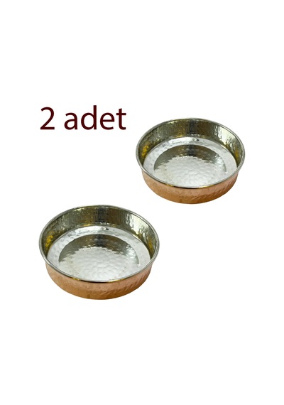 Bakır Kahvaltılık Ve Çerezlik 2 Adet Bakır