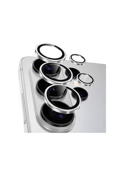 S26 Ultra İle Uyumlu Kamera Lens Koruyucu Alüminyum Alaşım Çerçeveli Telefon Lensi Temperli Cam Koruma Gümüş Sku: Zeusb0hhmqt82s -