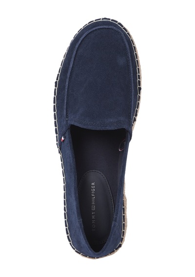 Tommy Hilfiger Hılfıger Flex Espa Suede Loafer Erkek Mavi Günlük Ayakkabı - Fm0fm05392