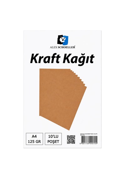 Alex A4 125 Gr. Kraft Kağıt 10 Lu