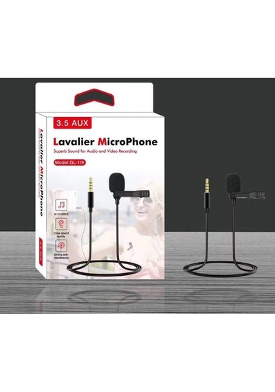 Lavalier Yaka Mikrofonu 3.5 mm. AUX Canlı Yayın Youtube 119