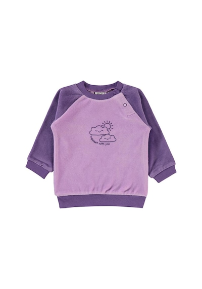 Civil Baby Bulut Baskılı 6-18 Ay Sweatshirt Lila