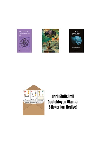 Everest Açıkhava 6 - Cthulhu Nun Çağrısı + Charles Dexter Ward Vakası + Delilik Dağlarında + Okuma Sticker'ları