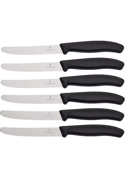 Victorinox 6.7833.6 6'lı Steak-Biftek Bıçağı Siyah