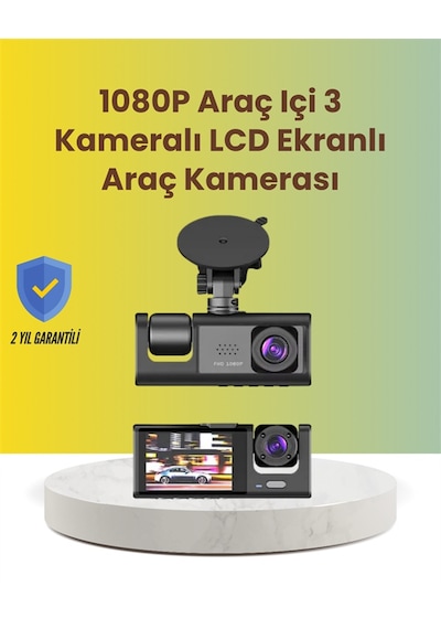 Ta-01 2.0 İnç Ekranlı 3 Kanallı Araç Kamerası 21637272