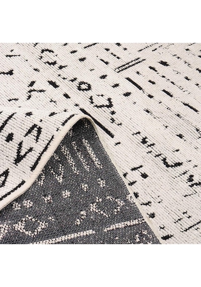 Aden Kaymaz Taban Halı, Aden Sierra 2, Makinada Yıkanabilir Şönil Dokuma Halı Beyaz - 80 X 150 Cm Çok Renkli